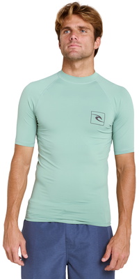 2026 Rip Curl Herre Streamline UPF Kortærmet Lycra-vest 172MRV - Aloe
