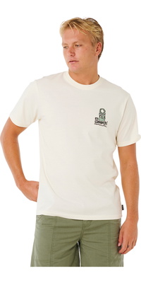 2026 Rip Curl Herre Vaporcool Search Stack Tee 0K5MTE - Bone