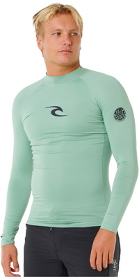 2026 Rip Curl Herre-Waves UPF- Performance -langærmet Lycra-vest 16FMRV - Aloe