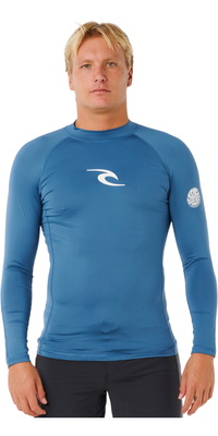 2026 Rip Curl Herre-Waves UPF- Performance -langærmet Lycra-vest 16FMRV - Bluefin