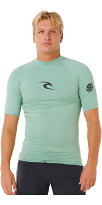 2026 Rip Curl Herre-Waves UPF- Performance -lycra-vest Med Korte ærmer 16MMRV - Aloe