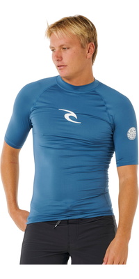 2026 Rip Curl Herre-Waves UPF- Performance -lycra-vest Med Korte ærmer 16MMRV - Bluefin