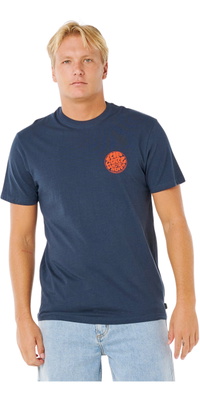 2026 Rip Curl Herre Wettie Ikon T-shirt 10VMTE - Dark Navy