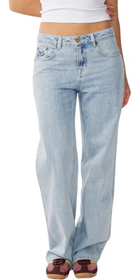 2026 Rip Curl Dame Aggie Afslappede Jeans 04MWPA - Vintage Blue