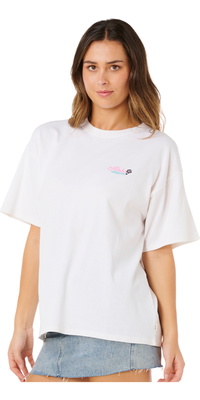2026 Rip Curl S Aloha Heritage T-shirt Til Kvinder 0N3WTE - Bone