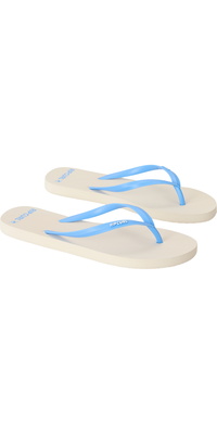 2026 Rip Curl Bondi Bloom åben Tå Flip Flops Til Kvinder 16HWOT - Naturlig / Blue
