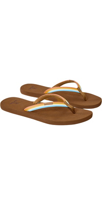2026 Rip Curl Freedom Bloom Flip-flops Med åben Tå Til Kvinder 183WOT - Multicolor