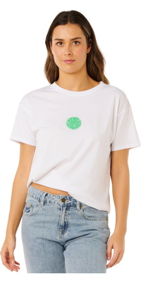 2026 Rip Curl S Icons Of Surf Relaxed Tee Til Kvinder 0EGWTE - Optical White
