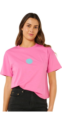 2026 Rip Curl S Icons Of Surf Relaxed Tee Til Kvinder 0EGWTE - Super Pink
