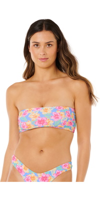 2026 Rip Curl Kvinders Malibu Cove Revo Bandeau 0X4WSW - Blue