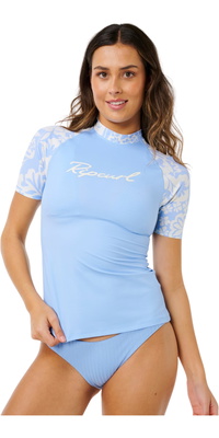 2026 Rip Curl Pacific Coast UPF Kortærmet Lycra-vest 1A3WRV - Sky Blue