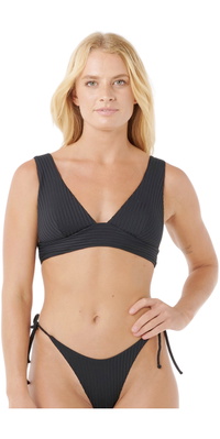 2026 Rip Curl Dame Premium Surf D-E Dyb V Bikinitop 0SHWSW - Black