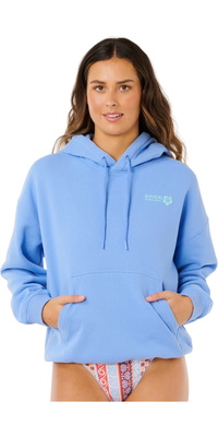 2026 Rip Curl S Surf Puff Heritage Hoodie Til Kvinder 0A0WFL - Cornflower Blue