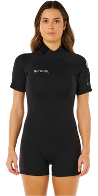 2026 Rip Curl Dame Trad 2mm Back Zip Shorty 14LWSP - Black