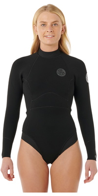 2026 Rip Curl Ultimate G-Bomb 2/ 2mm Back Zip Langærmet Springsuit 148WSP - Black