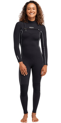 2026 Roxy Kvinders Elite Xtra Stretch 3/2mm Chest Zip Våddragt 26BW213503 - Black