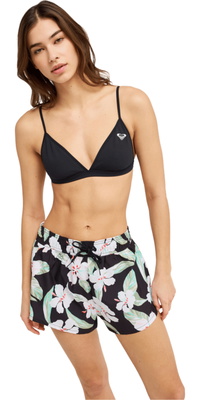 2026 Roxy No Bad Waves PRT-boardshorts Til Kvinder ERJBS03339 - Anthracite Spring Charming