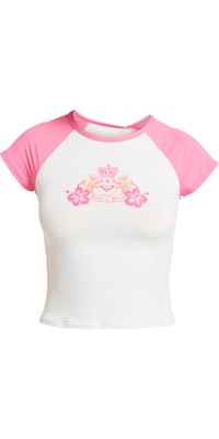 2026 Roxy Dame Roxy Juicy Kortærmet Lycra-vest ERJWR03937 - Azalea Pink