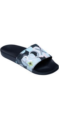 2026 Roxy Slippy II-sandaler Med Print Til Kvinder ERJL100103  Sort Multi 1