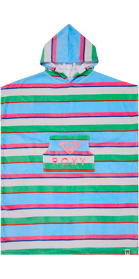 2026 Roxy Stay Magical-håndklæde Med Print Til Kvinder Poncho ERJAA04433 - Cloud Dancer Classic Stripe