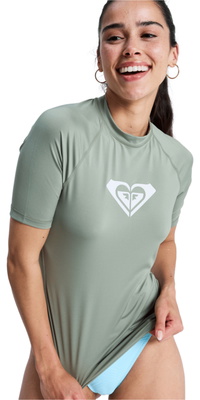 2026 Roxy Korteærmet Lycra-vest Til Kvinder Fra Whole Hearted, ERJWR03548 - Oil Green