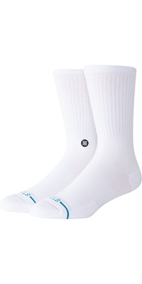 2026 Stance Unisex Icon Crew Sock M311D14ICO  Hvid / Black