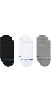 2026 Stance Unisex Icon Low Tab 3-pak Sokker A256D24ILT - Black