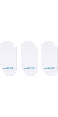 2026 Stance Unisex Icon Low Tab 3-pak Sokker A256D24ILT - White