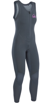 2026 Palm Dame Blaze 3mm GBS Front Zip Long Jane Våddragt 12231 - Jet Grey