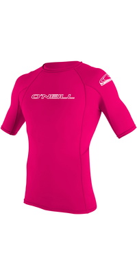 2026 Oneill Ungdom Grundlæggende Skins Kortærmet Lycra Vest 3345 - Vandmelon