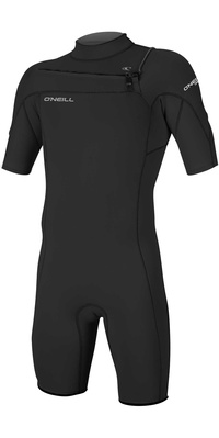 2026 Oneill Mænd Hammer 2mm Chest Zip Shorty Våddragt 4927 - Sort