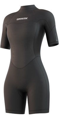 Mystic Dame Brand 3/2mm Back Zip Shorty Våddragt 210323 - Black