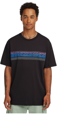 2026 ONeill Herre Logo Striber T-shirt 2850362 - Black Out