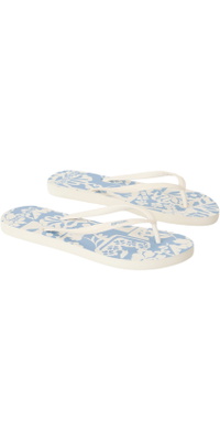 2026 Rip Curl Dame Blandet Blomst Flip Flop 186WOT - Blissful Blue