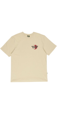 2026 T & C Surf Designs Herre TCSH Kortærmet Tee TM7TS - Greige