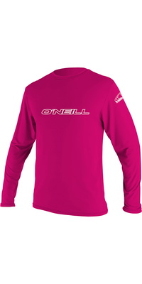 2026 Oneill Ungdom Grundlæggende Skins Langærmet Udslæt T-shirt 4341 - Vandmelon