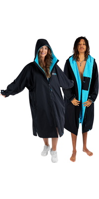 2026 Dryrobe Advance Langærmet Omklædningskåbe DALSV3 - Black / Blå