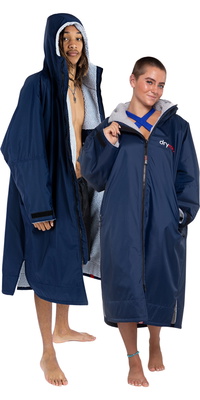 2026 Dryrobe Advance Langærmet Omklædningskåbe DALSV3  Marineblå / Grey