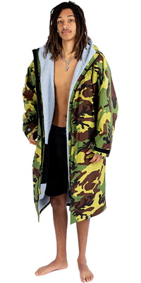 2025 Dryrobe Advance Langærmet Omklædningskåbe V3 DALSV3 - Grey / Camo