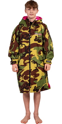 2025 Dryrobe Junior Advance Langærmet Omklædningskåbe V3 V3KSLSDA - Pink / Camo