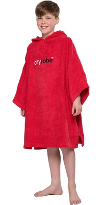 2026 Dryrobe Hættetrøje I økologisk Bomuld Til Børn V3DRJOCTR - Red