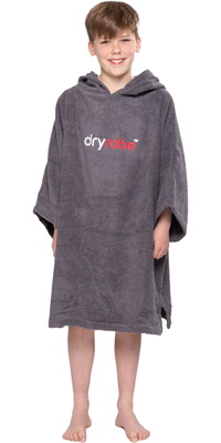 2026 Dryrobe Hættetrøje I økologisk Bomuld Til Børn V3DRJOCTR - Slate Grey
