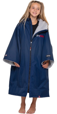 2026 Dryrobe Junior Advance Kortærmet Omklædningskåbe V3KSS  Marineblå / Grey