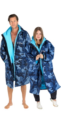 2026 Dryrobe Advance Langærmet Omklædningskåbe DALSV3 - Blue / Camo