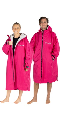 2026 Dryrobe Advance Langærmet Omklædningskåbe DALSV3 - Pink / Lysegrå