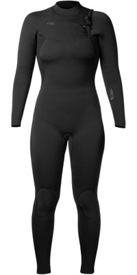 2026 Xcel Dame- Comp + 4/3mm Chest Zip Våddragt WN43CPC4BK - Black