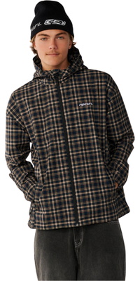 2026 Rip Curl Herre Arkiv DWR Plaid Jakke 02RMJA - Dark Navy