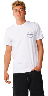 2026 Rip Curl Herre Basis T-shirt 12RMTE - White