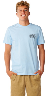 2026 Rip Curl Herre Strømlinet Designet T-Shirt 13OMTE - Blue Bell