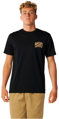 2026 Rip Curl Herre Strømlinet Designet T-Shirt 13OMTE - Black